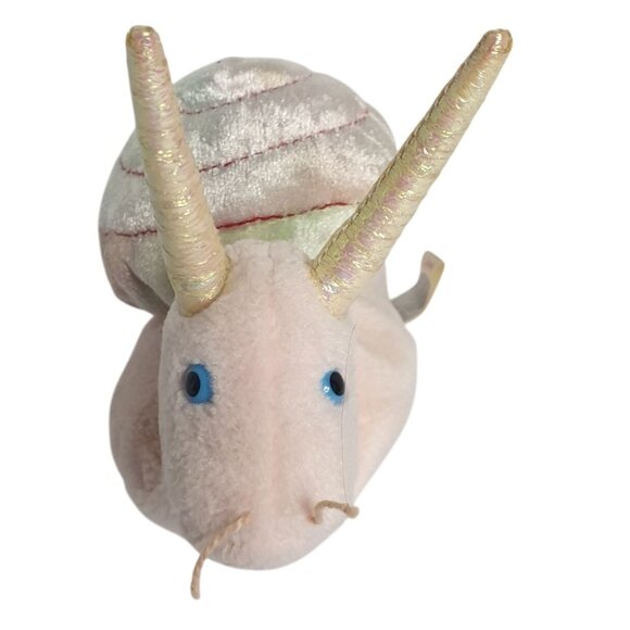 VTG Beanie Babies SWIRLY The Snail Plush 6" Toy With Iridescent Shell Retired - Picture 4 of 4